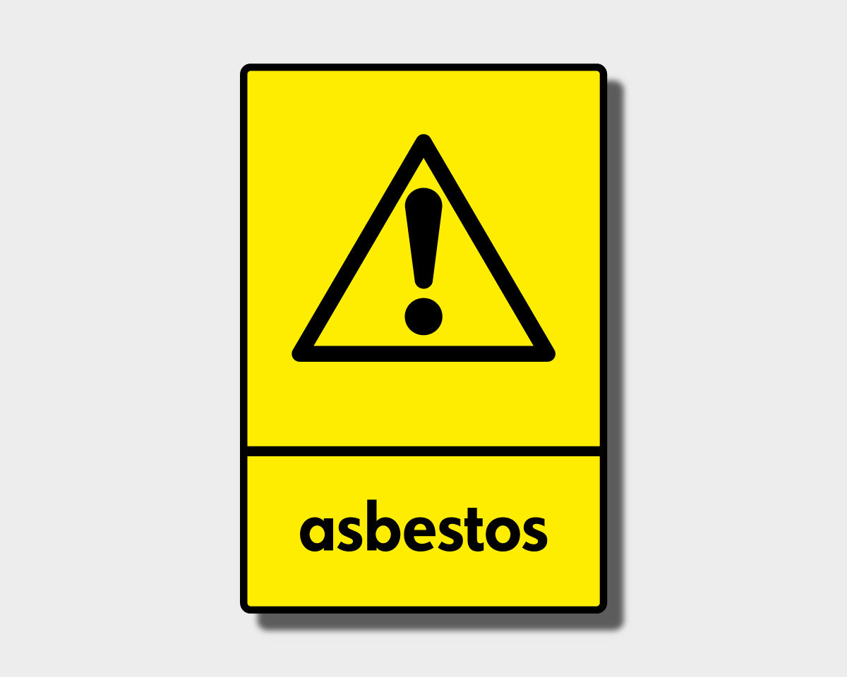 Recycling Sticker - Asbestos (WRAP Compliant) - RW024