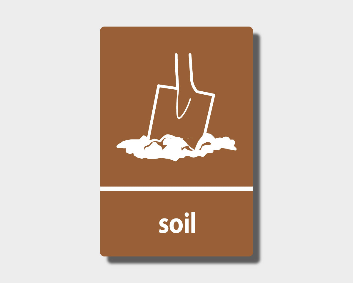 Recycling Sticker - Soil (WRAP Compliant) - RW033