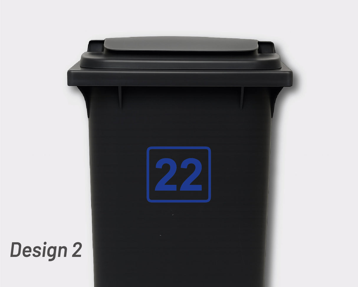 BULK PACK - Bin Numbers - 4 x Regular 4 x Small