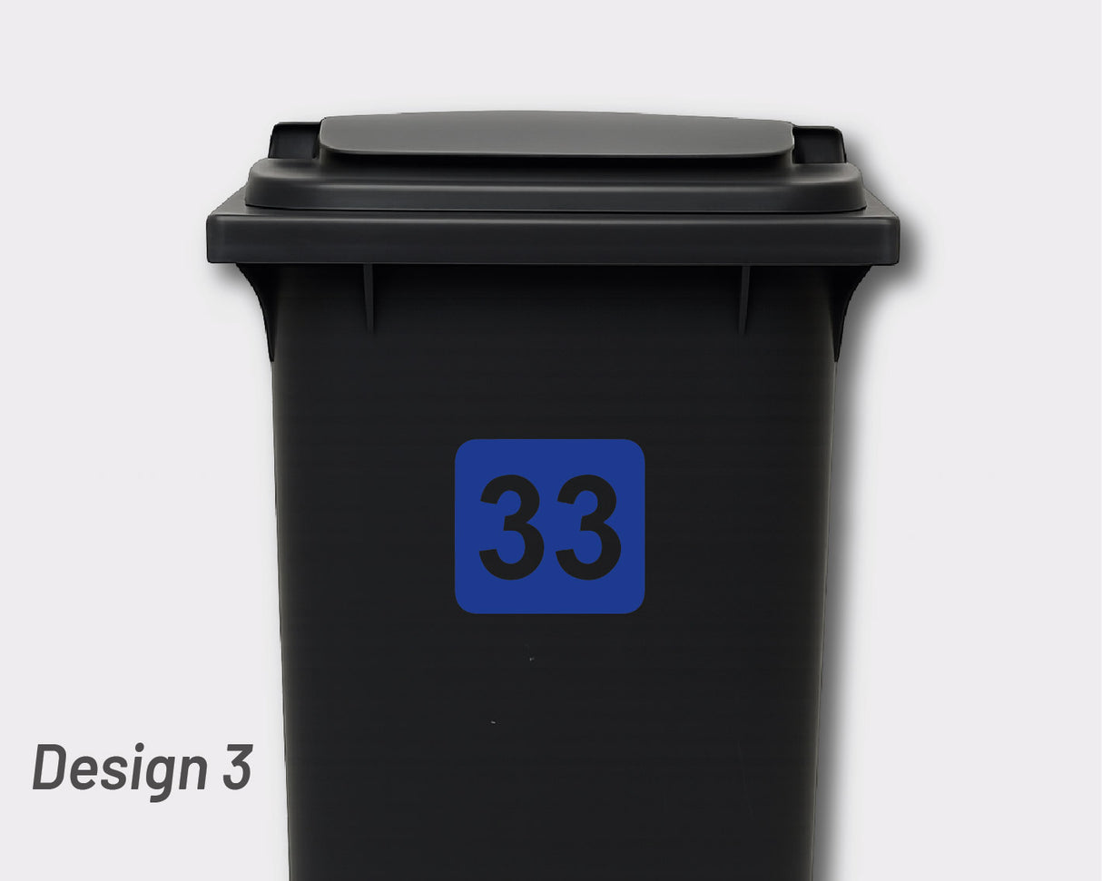 BULK PACK - Bin Numbers - 4 x Regular 4 x Small