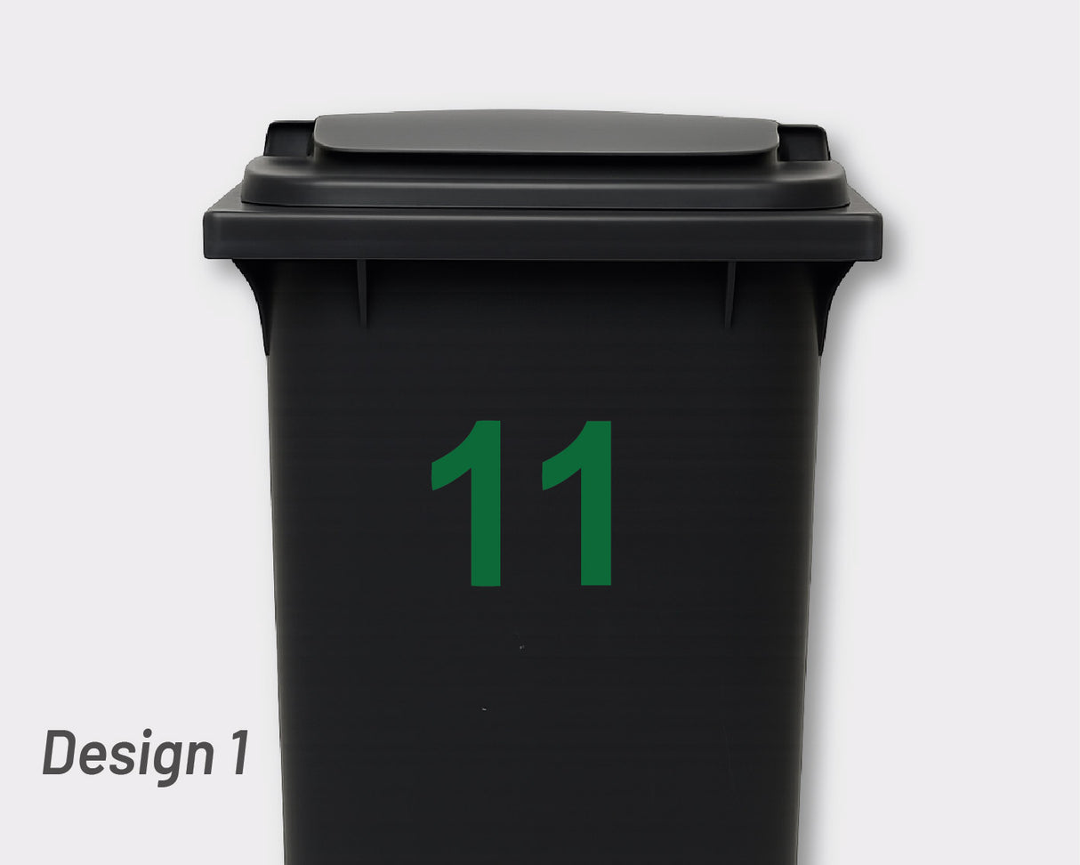 BULK PACK - Bin Numbers - 4 x Regular 4 x Small