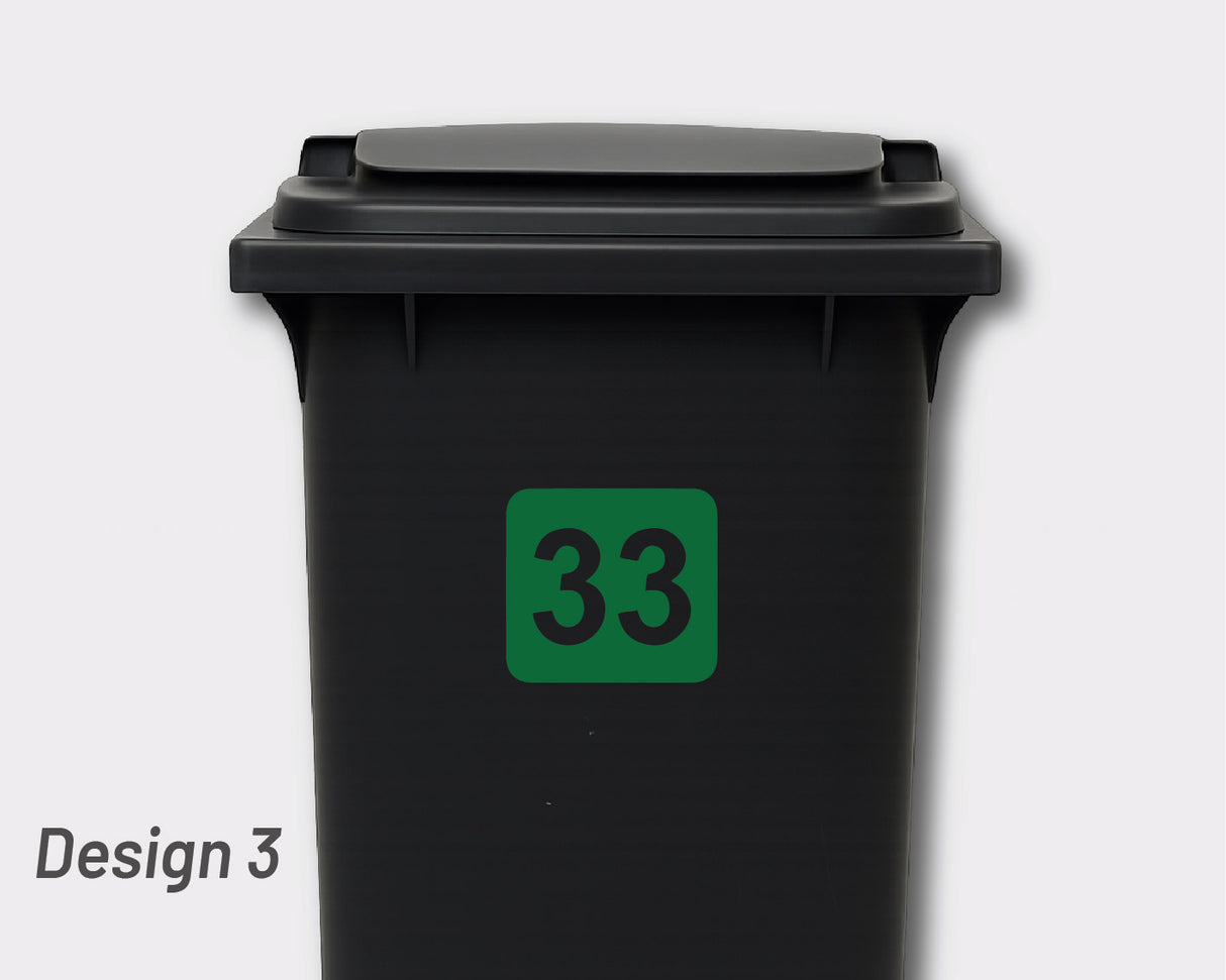 BULK PACK - Bin Numbers - 4 x Regular 4 x Small