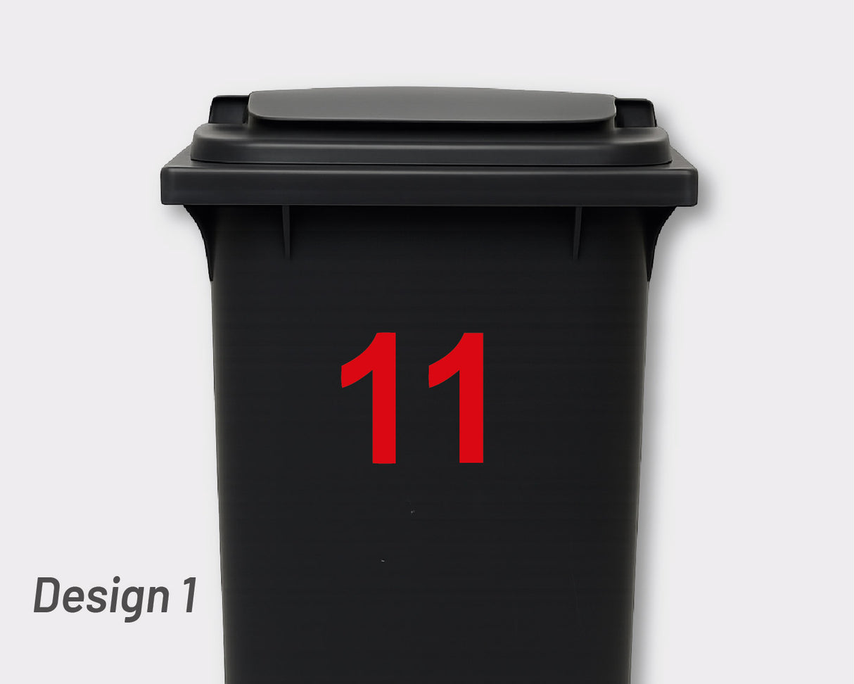 BULK PACK - Bin Numbers - 4 x Regular 4 x Small