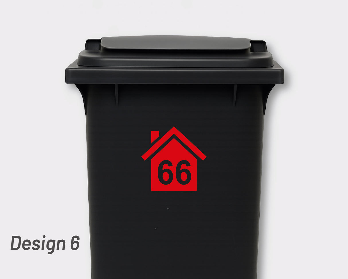 BULK PACK - Bin Numbers - 4 x Regular 4 x Small