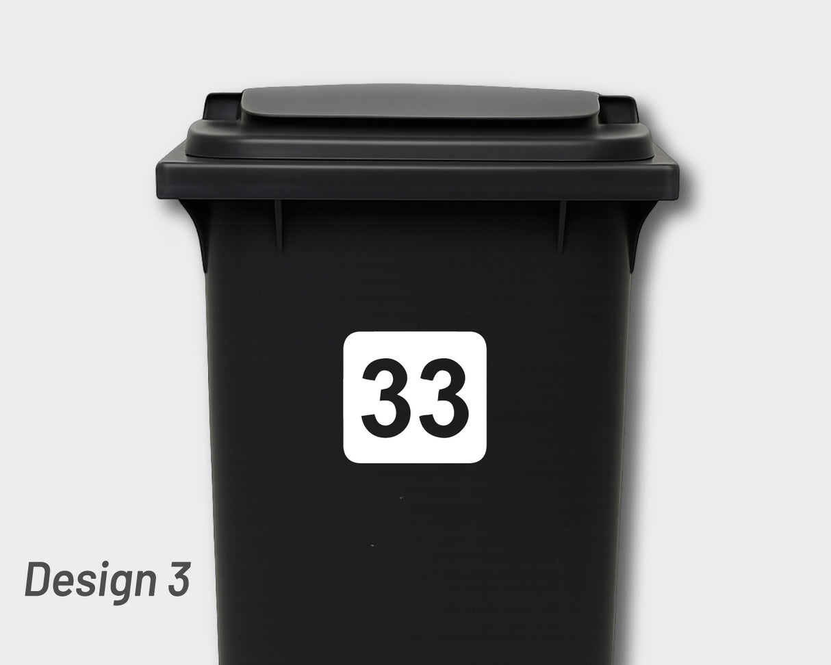 BULK PACK - Bin Numbers - 4 x Regular 4 x Small