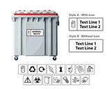 Industrial Bin Labels - Printed