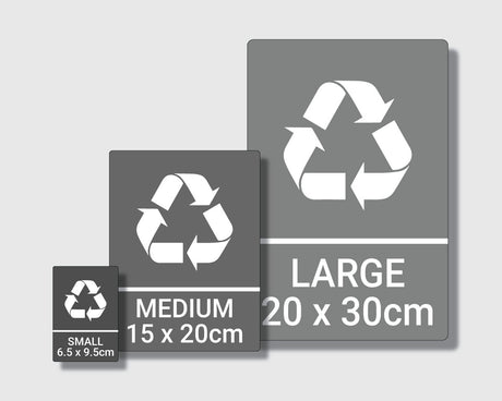 Recycling Sticker - Dry Mixed Recycling (WRAP Compliant) - RW027