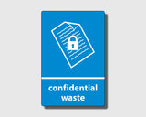 Recycling Sticker - Confidential Waste (WRAP Compliant) - RW023