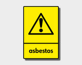 Recycling Sticker - Asbestos (WRAP Compliant) - RW024
