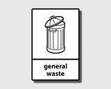 Recycling Sticker - General Waste (WRAP Compliant) - RW028
