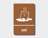 Recycling Sticker - Soil (WRAP Compliant) - RW033