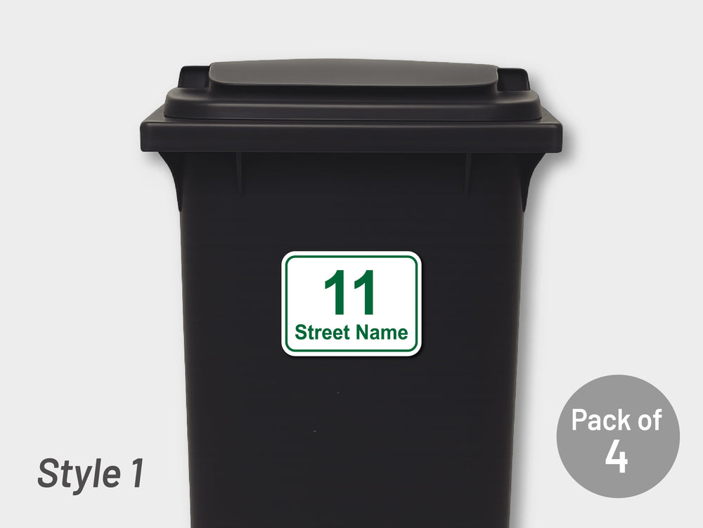 [Set of 4] Printed Bin Address Label / House Name