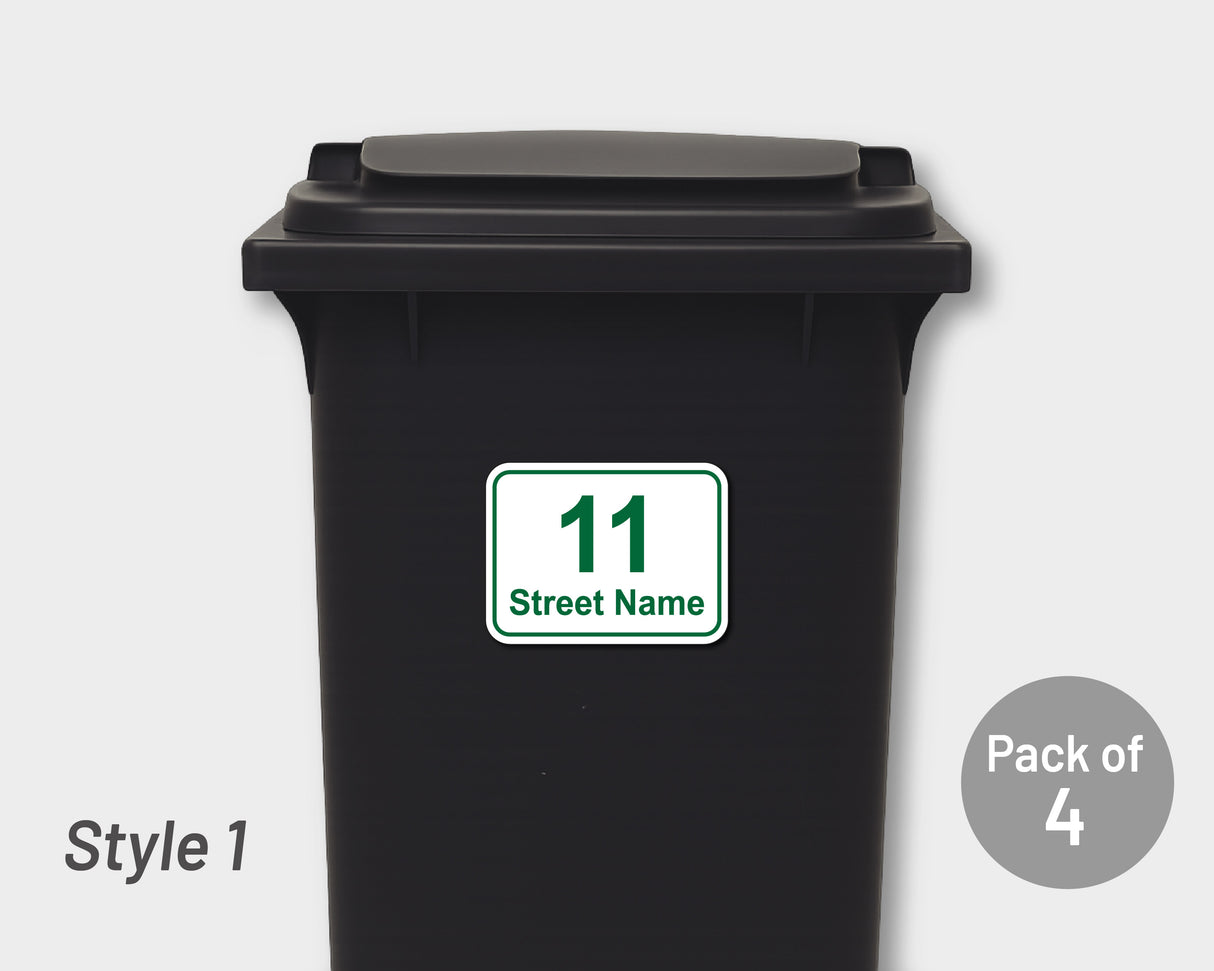 [Set of 4] Printed Bin Address Label / House Name