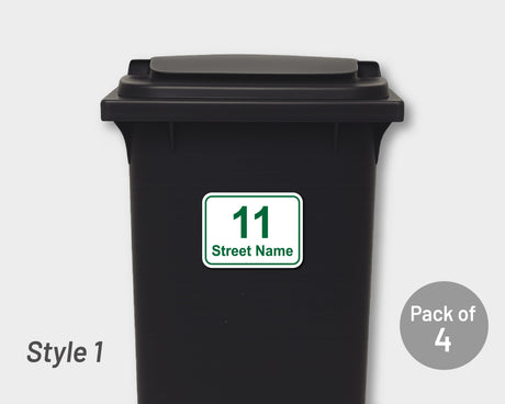[Set of 4] Printed Bin Address Label / House Name