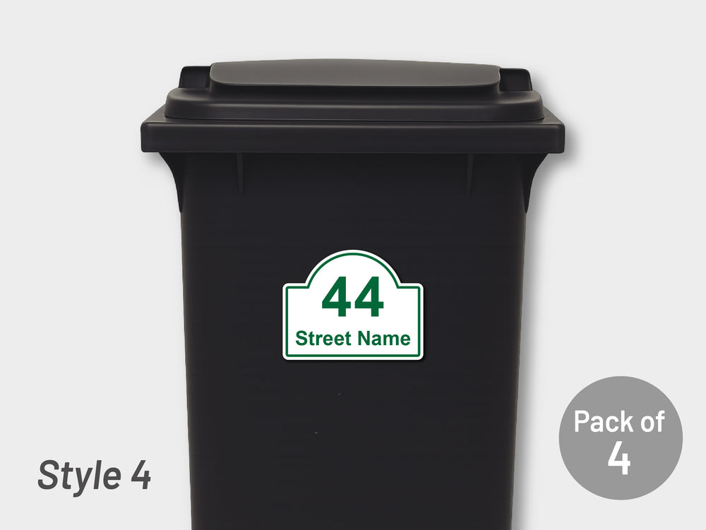 [Set of 4] Printed Bin Address Label / House Name