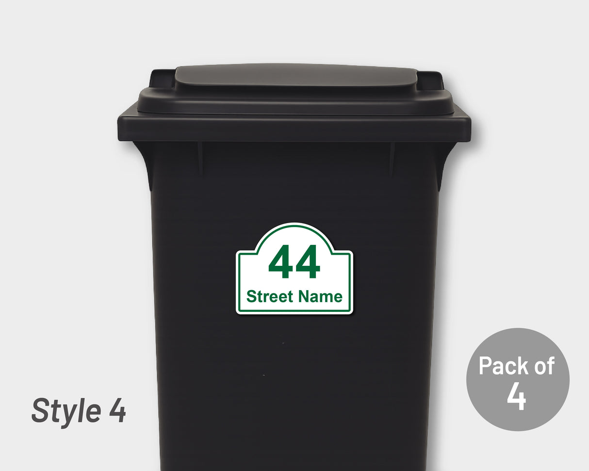 [Set of 4] Printed Bin Address Label / House Name
