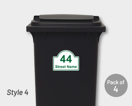 [Set of 4] Printed Bin Address Label / House Name