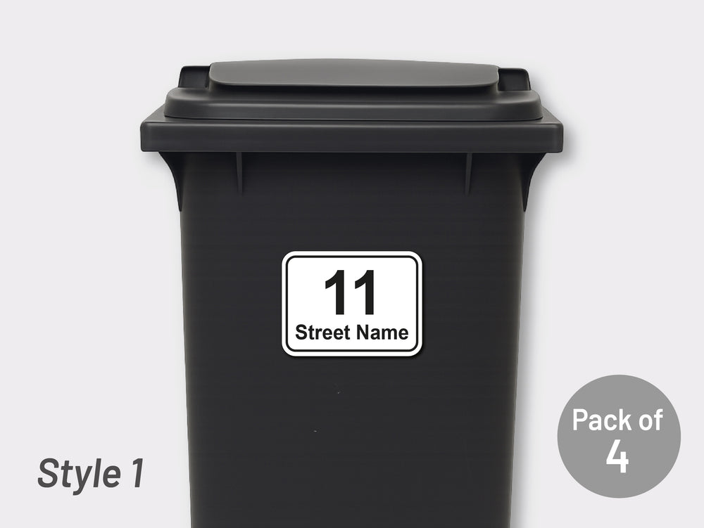 [Set of 4] Printed Bin Address Label / House Name