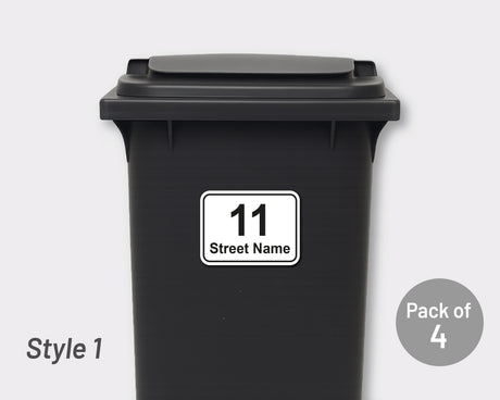 [Set of 4] Printed Bin Address Label / House Name