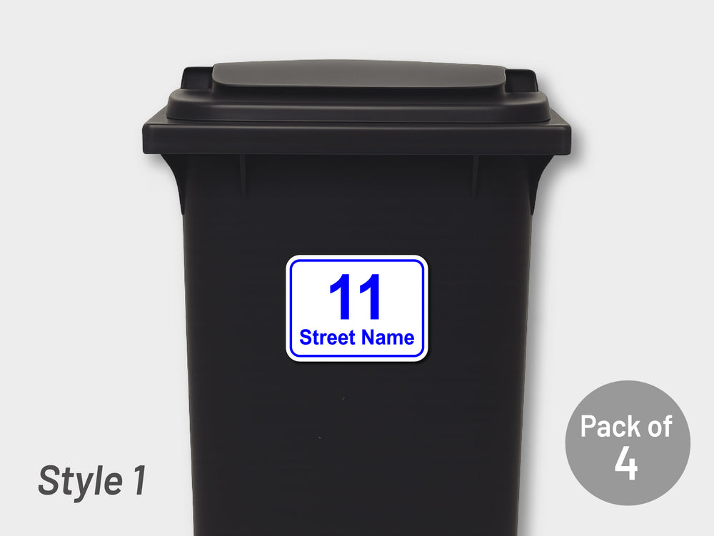 [Set of 4] Printed Bin Address Label / House Name