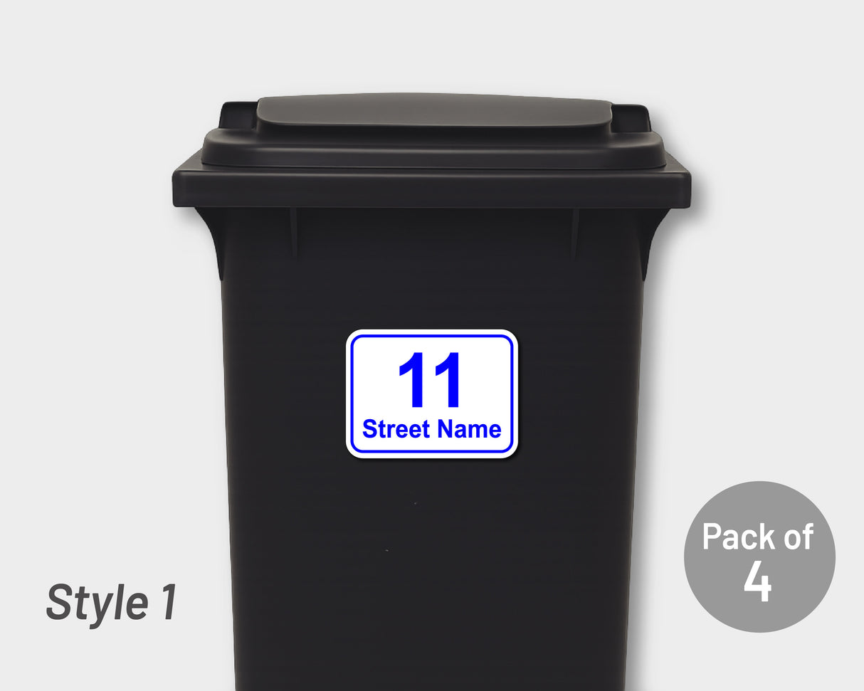 [Set of 4] Printed Bin Address Label / House Name