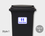 [Set of 4] Printed Bin Address Label / House Name