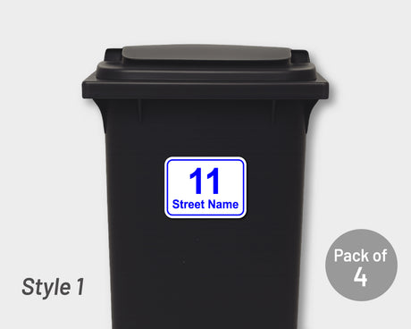 [Set of 4] Printed Bin Address Label / House Name