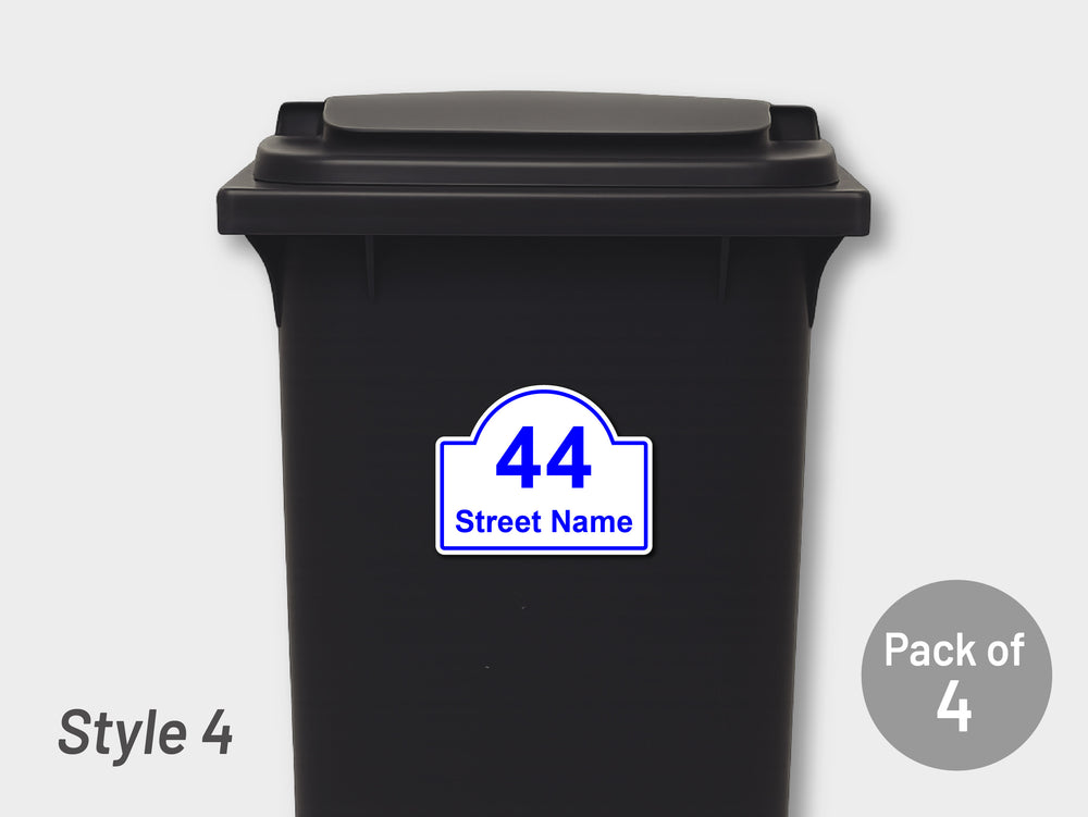 [Set of 4] Printed Bin Address Label / House Name