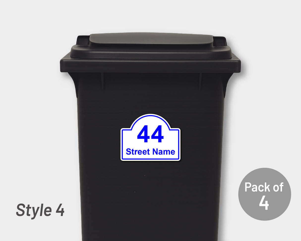 [Set of 4] Printed Bin Address Label / House Name