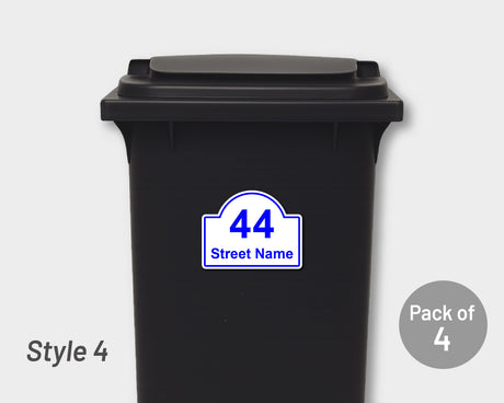 [Set of 4] Printed Bin Address Label / House Name