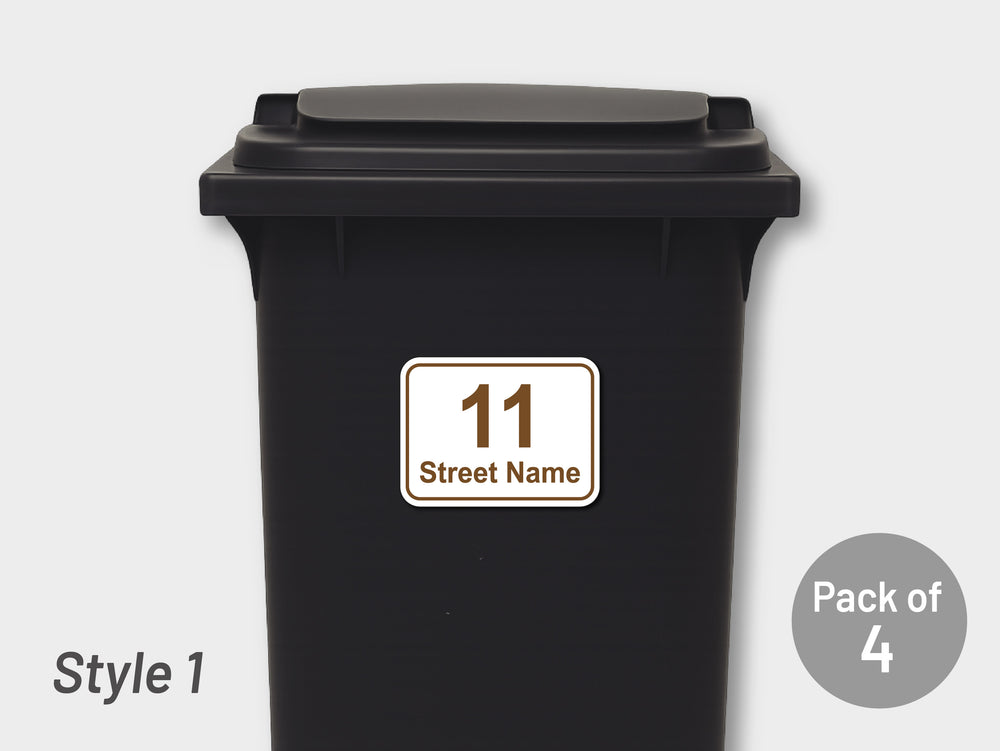 [Set of 4] Printed Bin Address Label / House Name