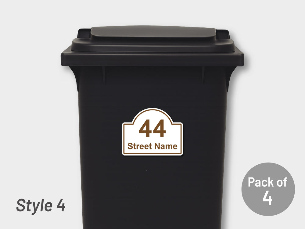 [Set of 4] Printed Bin Address Label / House Name