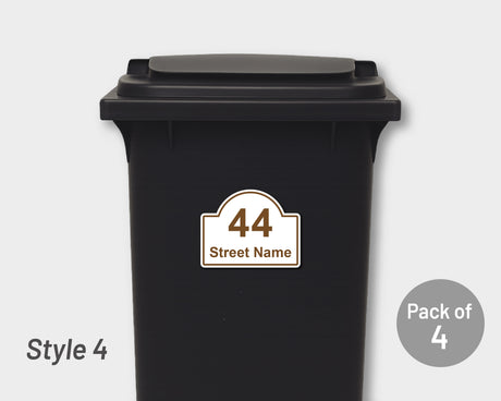 [Set of 4] Printed Bin Address Label / House Name