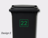 Bin Number Label