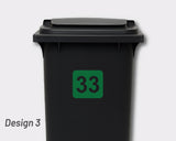 Bin Number Label