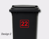 Bin Number Label