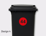 Bin Number Label