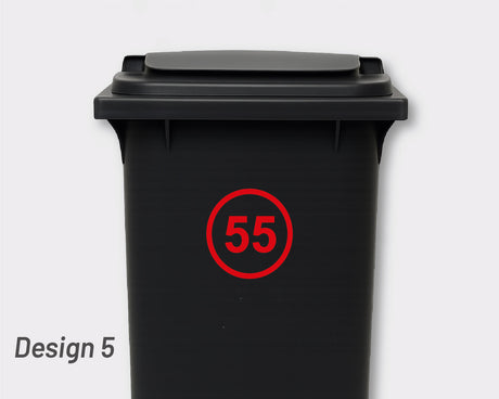 Bin Number Label