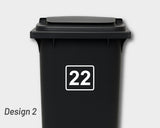 Bin Number Label