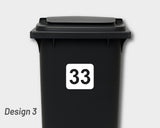 Bin Number Label