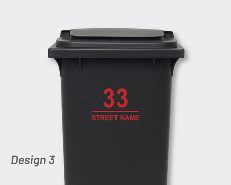 Bin Address Label / House Name