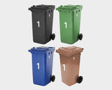 wheelie bin number stivker