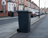 Pack of 4 Large & 4 Small Wheelie Bin Number Stickers (Pick from 0-9, A-D), Plain White Waterproof Self-Adhesive Vinyl Stickers