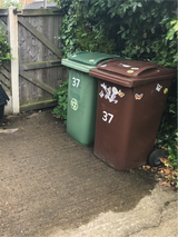 3 Sets of Decorative Butterflies and Flowers Stickers for Wheelie Bins