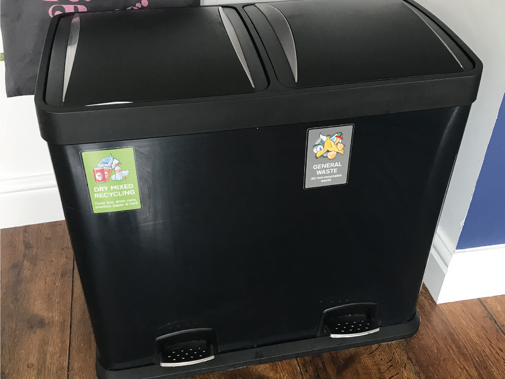 Pack of 7 Premium Wheelie Bin Waste Type Stickers