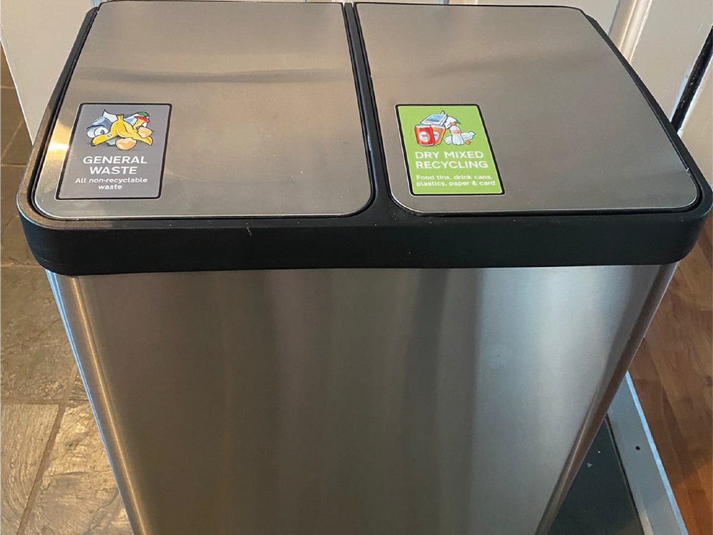 Pack of 7 Premium Wheelie Bin Waste Type Stickers