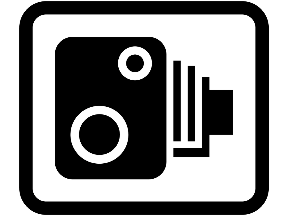 Pack of 3 Speed Camera Traffic Warning Sticker Signs (A5)
