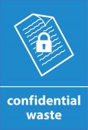 Recycling Sticker - Confidential Waste (WRAP Compliant)