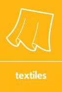 Recycling Sticker - Textiles (WRAP Compliant)
