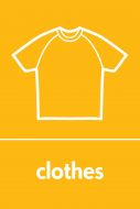Recycling Sticker - Clothes (WRAP Compliant)